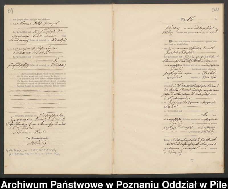 Obraz 19 z jednostki "Księga małżeństw"