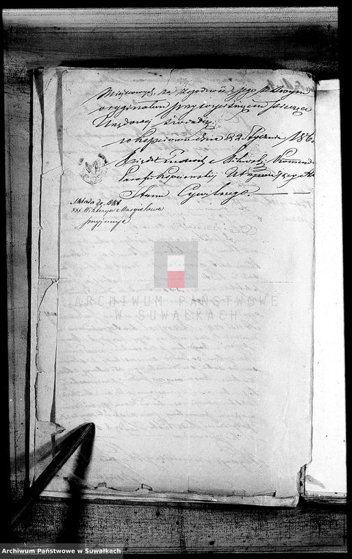 image.from.unit.number "Dowody do akt małżeństw Parafii Lejpuny z roku 1862"