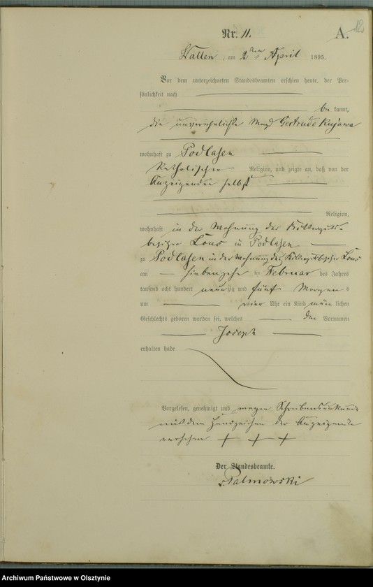 image.from.unit.number "Geburts-Haupt-Register Nr 1 - 74"