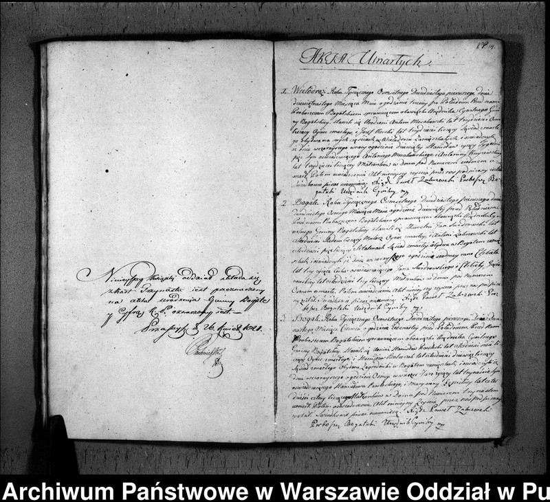 image.from.unit.number "Akta urodzeń, małżeństw i zgonów"