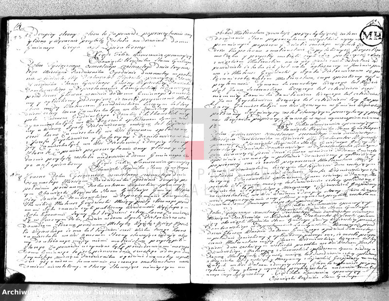 Obraz 10 z jednostki "Akta małżeństwa gminy wigierskiey od 1-go stycznia 1816 do dnia ostatniego grudnia w tymże roku 1816"