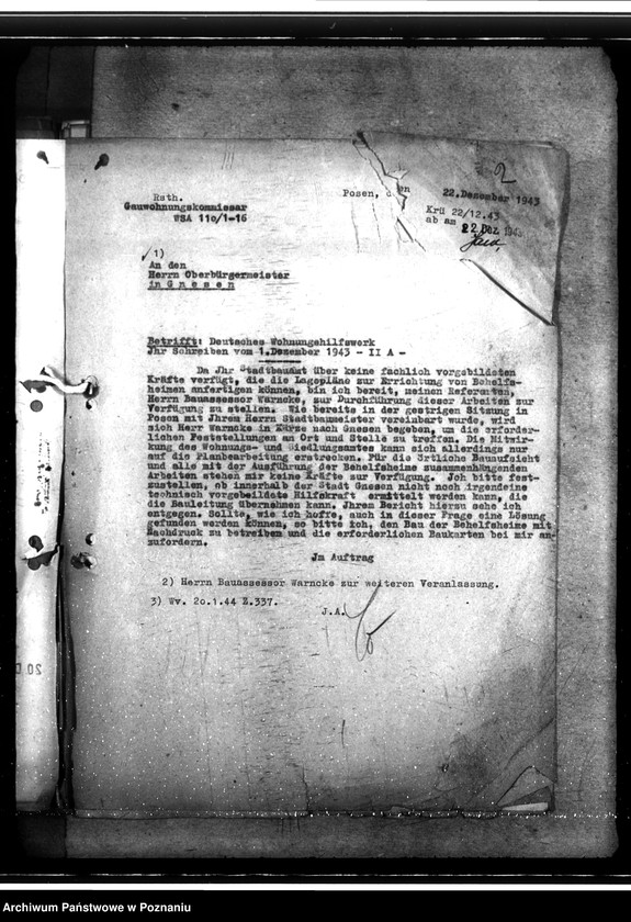 Obraz 6 z jednostki "Bau von Behelfsheimen im Kreise Gnesen (Gniezno)"