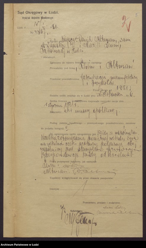 Obraz 7 z jednostki "Dawid Altman, Marek Lewin- fabrykacja manufaktury i trykotów"