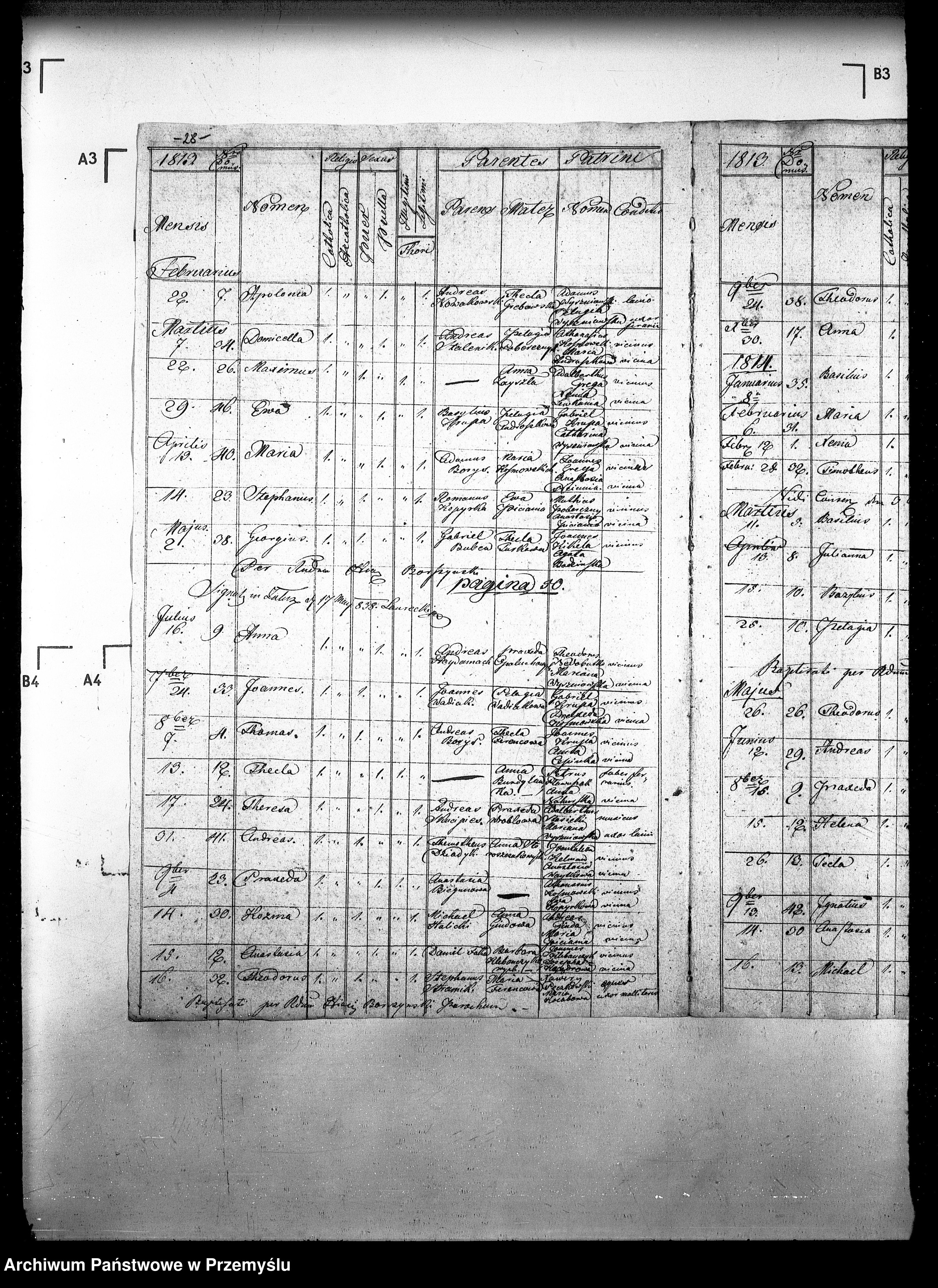 Skan z jednostki: [Kopie ksiąg metrykalnych parafii Załuż z filią Wujskie (dekanat Sanok)]