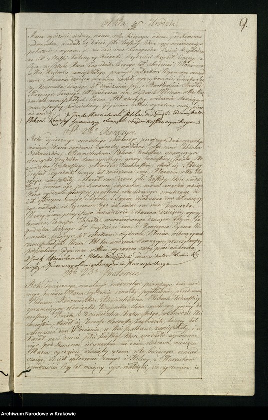 image.from.unit.number "Księga aktów stanu cywilnego Gminy Parafii Koniusza w Obwodzie Miechowskim, Powiecie Krakowskim na rok 1821"