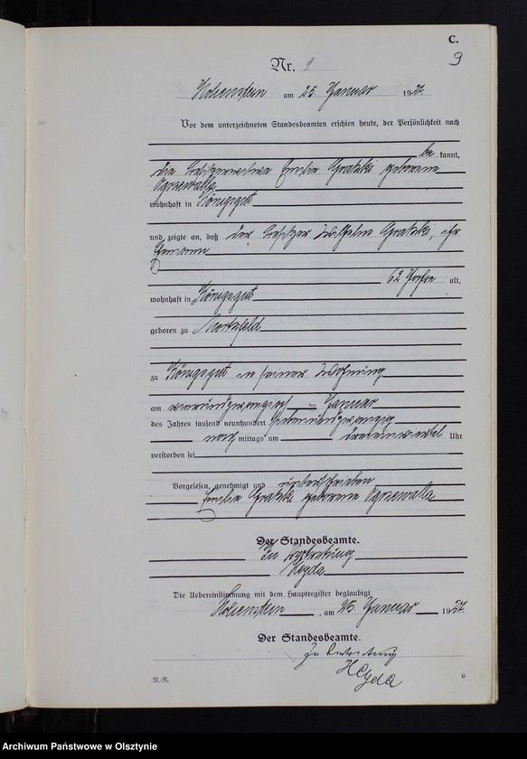 image.from.unit.number "Sterbe-Neben-Register Nr 1 - 116"