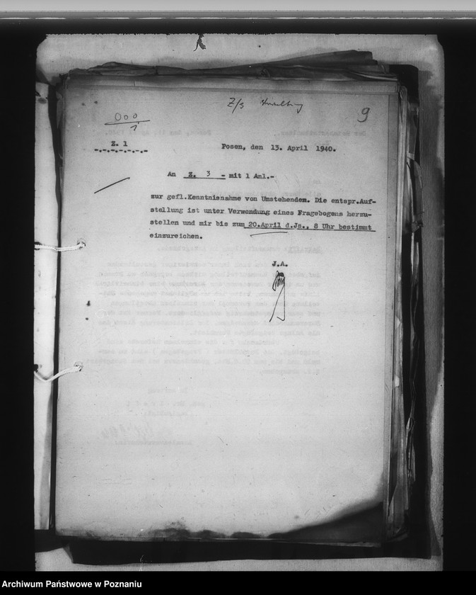 Obraz 13 z jednostki "Landeswirtschaft. Geschäftsverteilungsplan. Verwaltungskosten. Dienstreisen. Dienstkraftwagen"