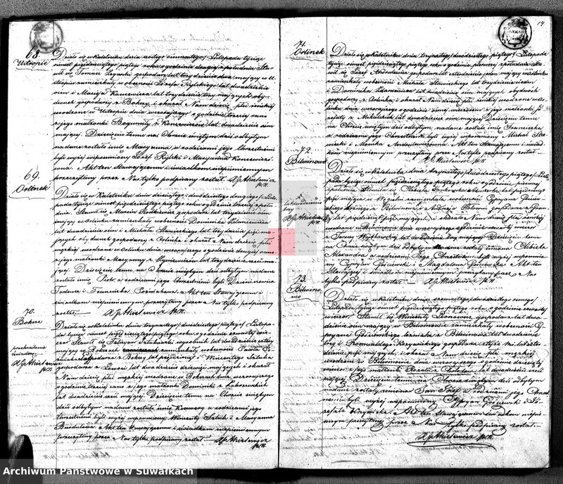 image.from.unit.number "Duplikat Aktów Urodzonych, Zaślubionych i Zmarłych Parafii Katolickiej Kaletnik z Roku 1855"