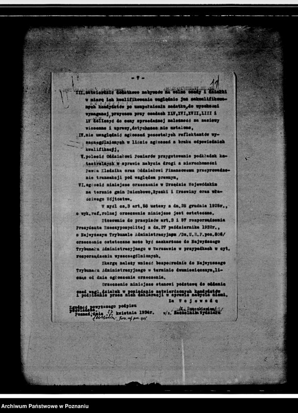 Obraz 15 z jednostki "Parcelacja rządowa z przymusowego wykupu majątku Dziembowo powiatu chodzieskiego"