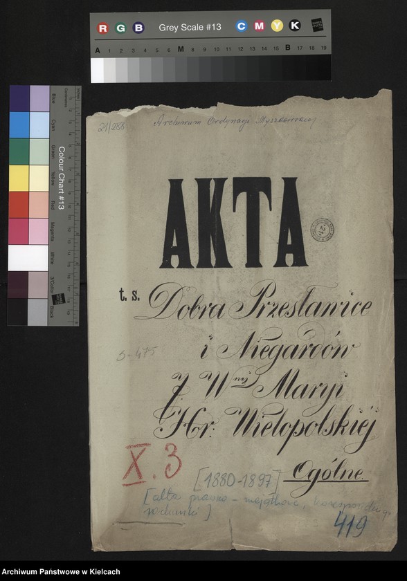 image.from.unit.number "Dobra Przęsławice i Niegardów J W-nej Maryi Hr Wielopolskiej. Ogólne /Akta prawno- majątkowe, korespondencja, rachunki/"