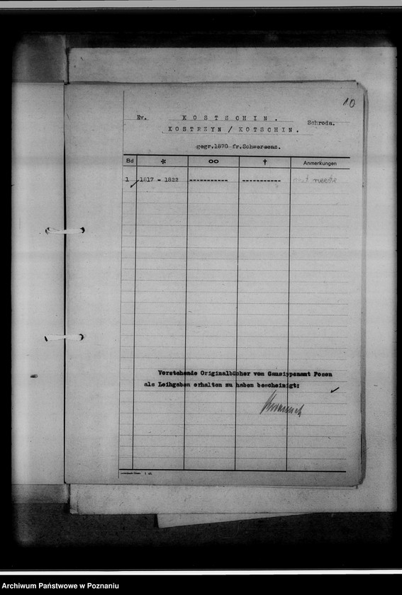 Obraz 14 z jednostki "Bücherverzeichnis betreff: Kreissippenamt Schroda [Środa]"