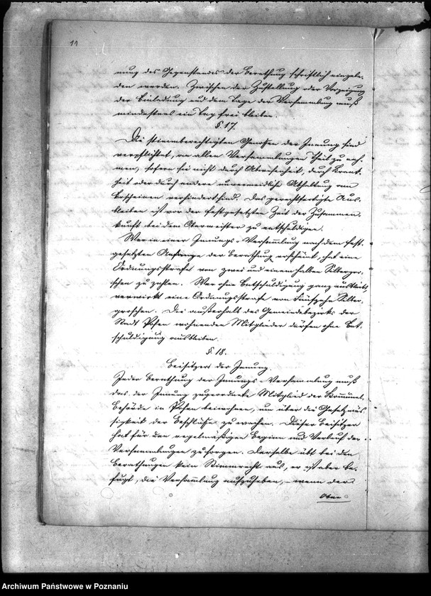 Obraz 15 z jednostki "Statut der Zimmer-Schiffbauer-Mühlenbauer- und Brunnenmacher-Innung zu Posen"