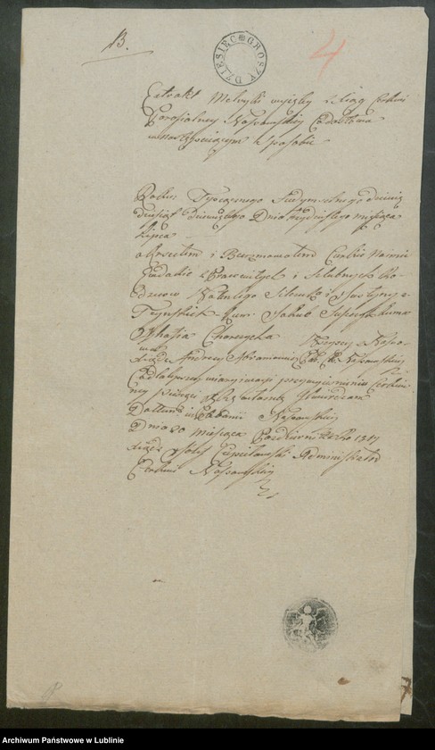 image.from.unit.number "Alegaty do ksiąg urodzeń, zapowiedzi, małżeństw i zgonów z lat 1817 - 1818"