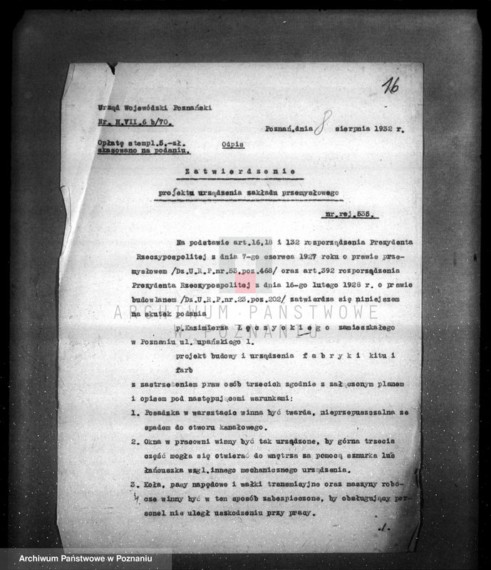 Obraz 20 z jednostki "Kazimierz Łączycki fabryka farb i lakierów w Poznaniu Górna Wilda 160"