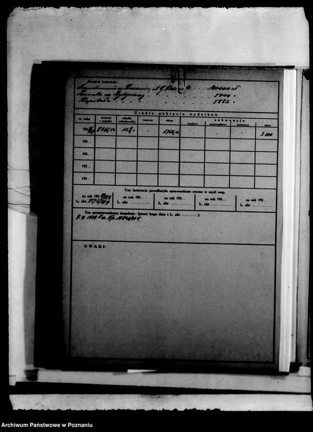 Obraz 6 z jednostki "/Kartoteka instytucji opiekuńczych/"