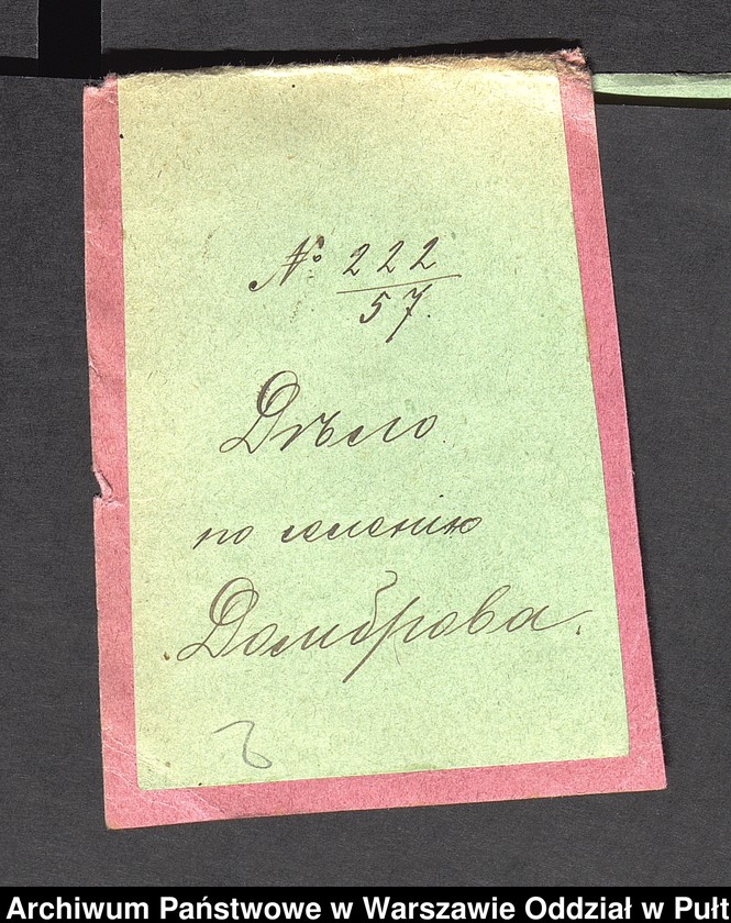 image.from.unit.number "O urządzaniu chłopów byłej rządowej wsi Dąbrowa, gm. Jasienica"