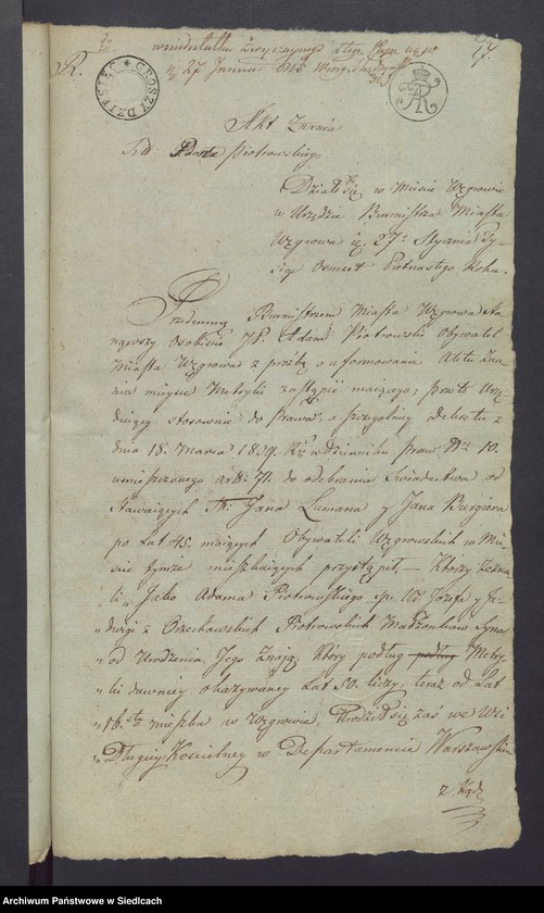 image.from.unit.number "Dowody do akt małżeństw"