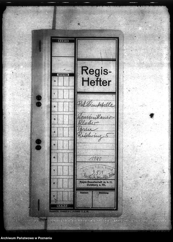 Obraz 4 z jednostki "Polizeidienststelle Dominikanerkloster, Posen"