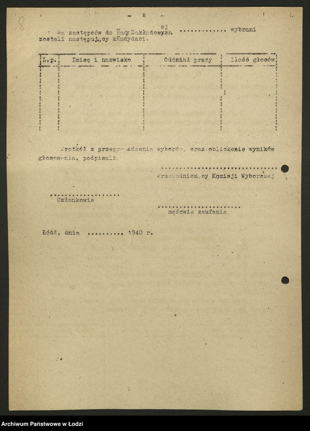 Obraz 9 z jednostki "Okólniki, uchwały i instrukcje związków zawodowych"