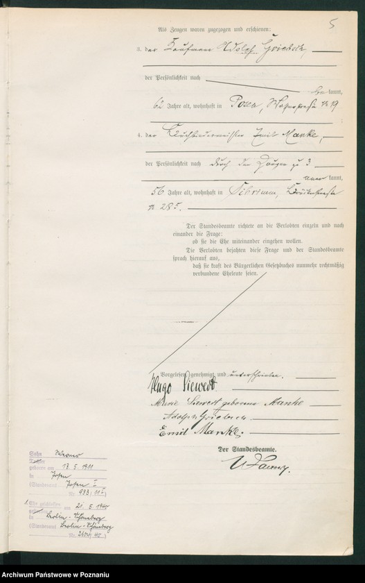 Obraz 7 z jednostki "Księga miejscowa małżeństw tom II"