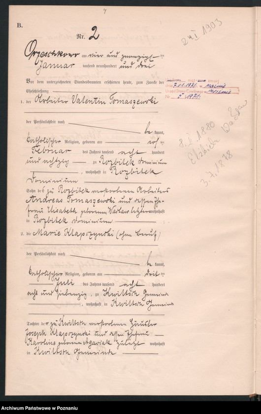 Obraz 6 z jednostki "Księga małżeństw"