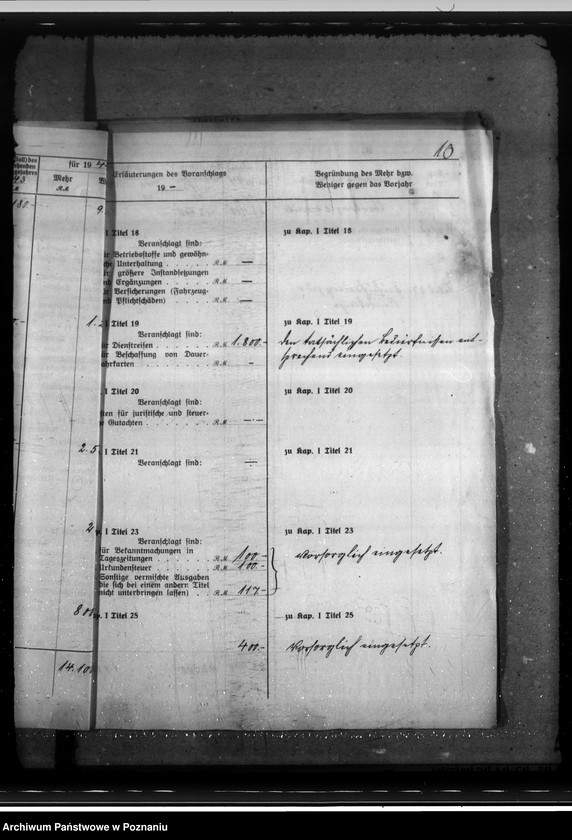 Obraz 14 z jednostki "Haushaltsplan 1944. Landesfremdenverkehrsverband - Reichsgau Wartheland"