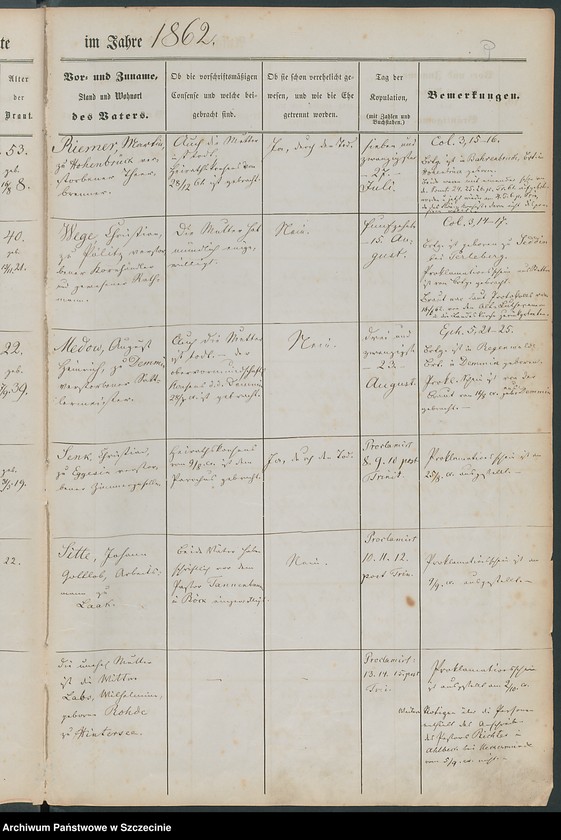 image.from.unit.number "Trauregister. Pöelitz (Police, szcz.)."