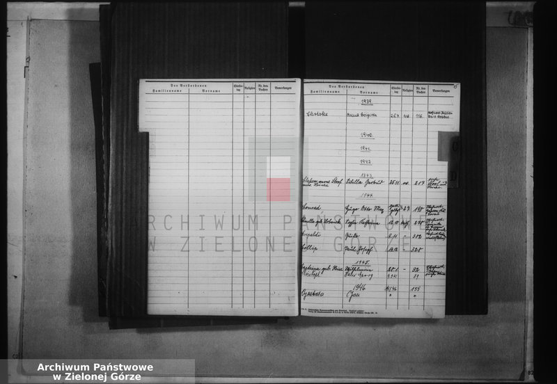 image.from.unit.number "Alphabetisches Namenverzeichnis für die Sterbebücher des Standesamts Sommerfeld"