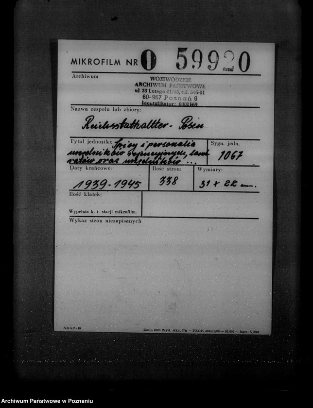 Obraz 2 z jednostki "Spisy i personalia urzędników, landratów oraz urzędników landrackich, miejskich i komisarzy obwodowych"