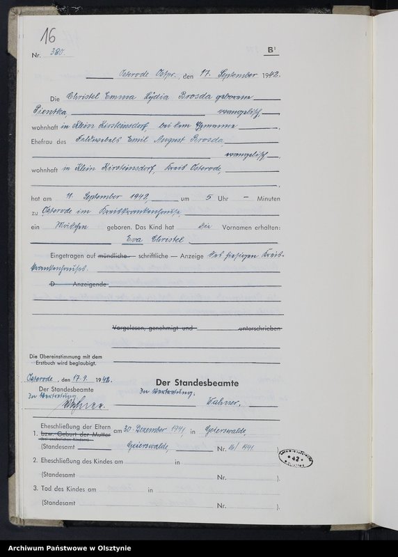 Obraz 18 z jednostki "Geburtenbuch/Zweitbuch/Tom II,Nr 366 - 517"