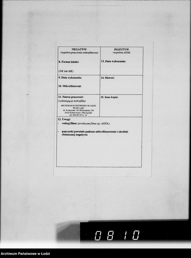 Obraz 3 z jednostki "Bewegungsberichte VIII. [Sprawozdania z wykonania zamówień wojskowych]"