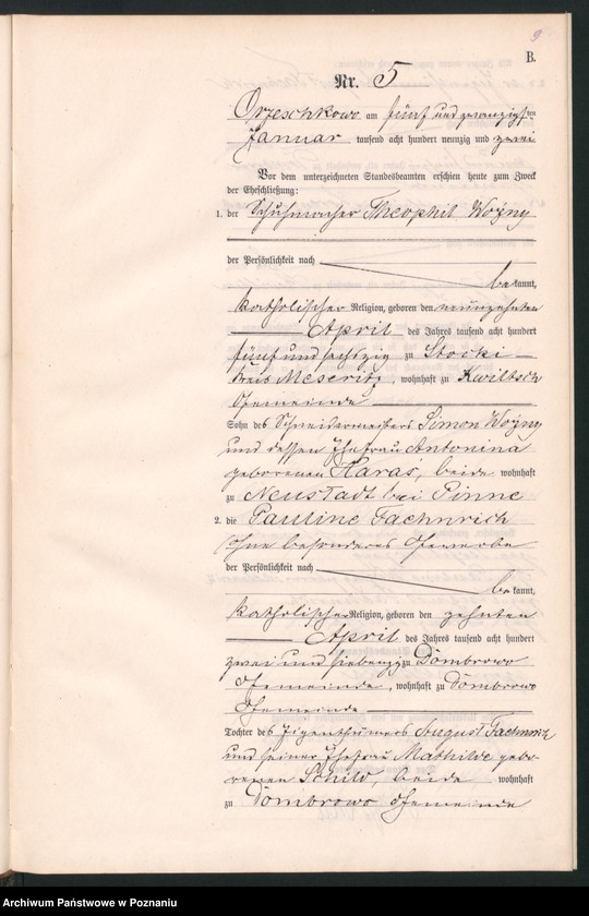 Obraz 12 z jednostki "Księga małżeństw"