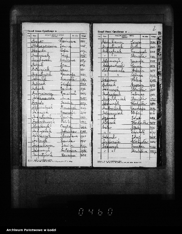 Obraz 6 z jednostki "Skorowidz do akt urodzeń"