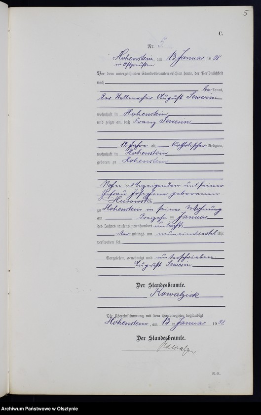 image.from.unit.number "Sterbe-Neben-Register Nr 1 - 46"