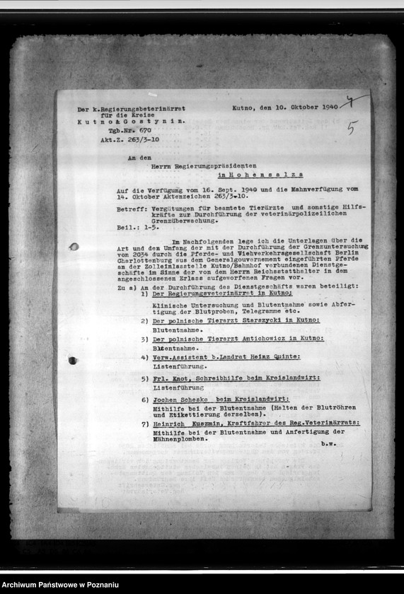 Obraz 9 z jednostki "Veterinär - polizeiliche Grenzüberwachung"