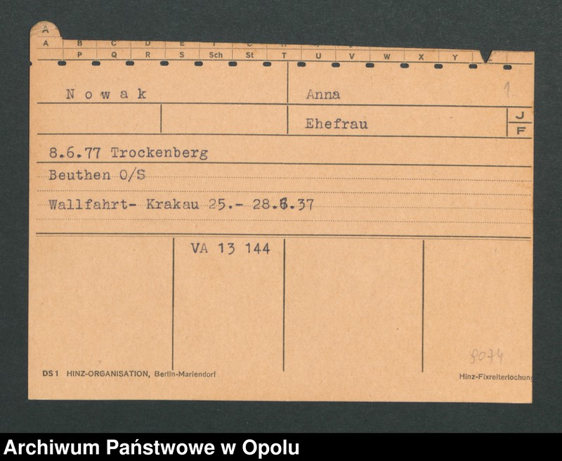 Obraz 3 z jednostki "[Nowak Anna, ur. 8.6.1877 Trockenberg]"