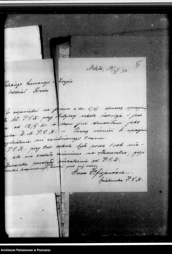 Obraz 10 z jednostki "Sprawozdania z działalności i korespondencja w sprawach organizacyjno-personalnych"