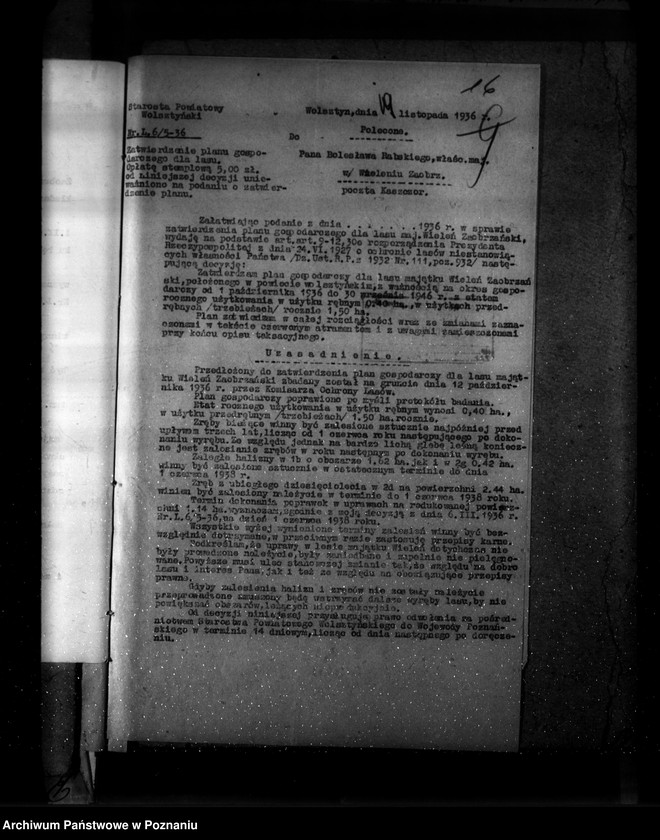 image.from.unit.number "Majętność leśna Wieleń Zaobrzański powiat wolsztyński"