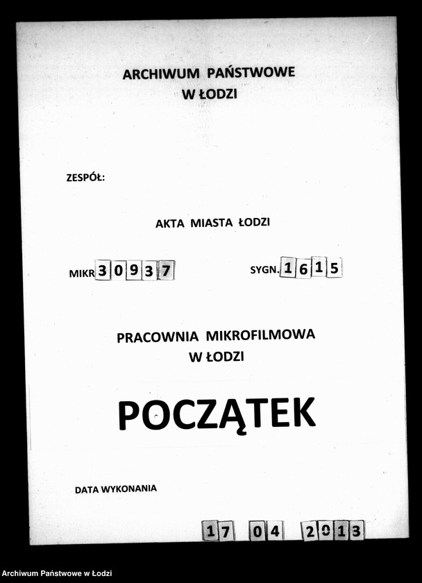 Obraz 1 z jednostki "Akta tyczące się rozkładów na pastora i sług kościelnych roku 1835"