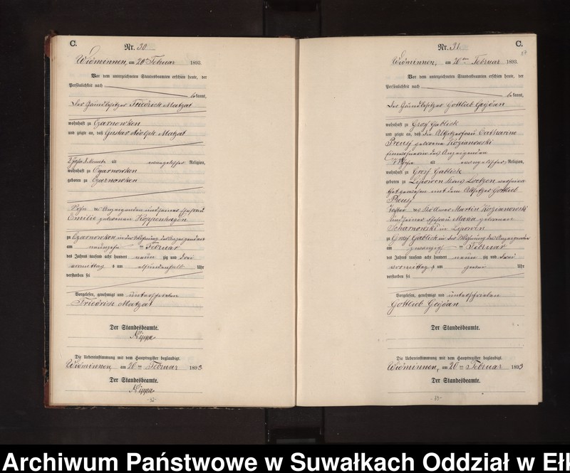 image.from.unit.number "Sterbe-Neben-Register des Preussischen Standes-Amtes Widminnen Kreis Loetzen"