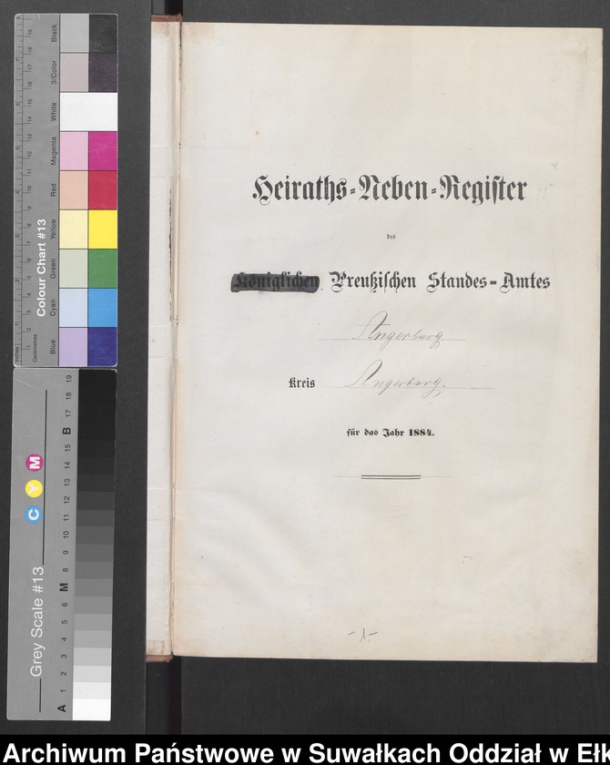image.from.unit.number "Heiraths-Neben-Register des Preussischen Standes-Amtes Angerburg Kreis Angerburg"