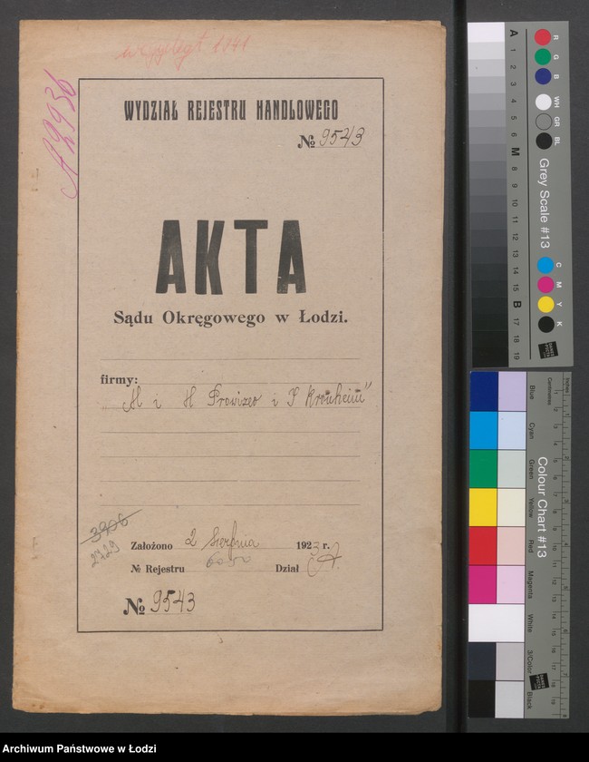 Obraz 2 z jednostki "H. i M. Prowizer i I. Kronheim – sprzedaż naczyń kuchennych"