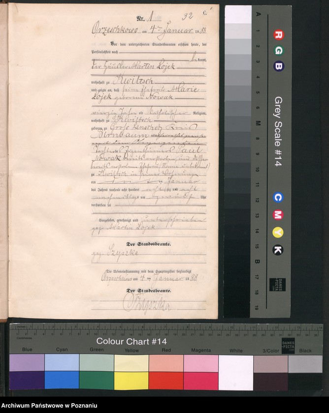 Obraz 4 z jednostki "Księga zgonów"