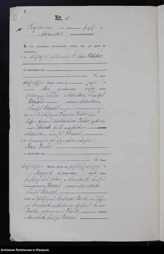 image.from.unit.number "Heiraths-Neben-Register Nr 1 - 9"