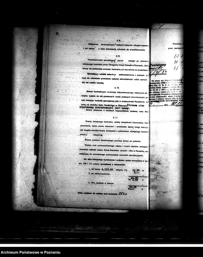 Obraz 15 z jednostki "/Kontrakty notarialne sprzedanych gruntów w drodze prywatnej parcelacji Posadowo/"