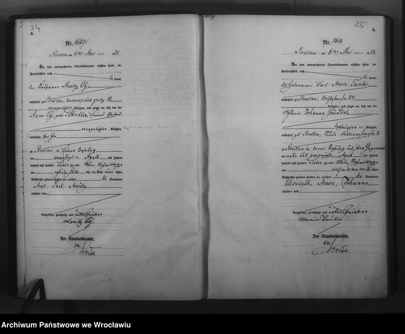 image.from.unit.number "Geburts-Haupt-Register Breslau I 1879 Band 5"