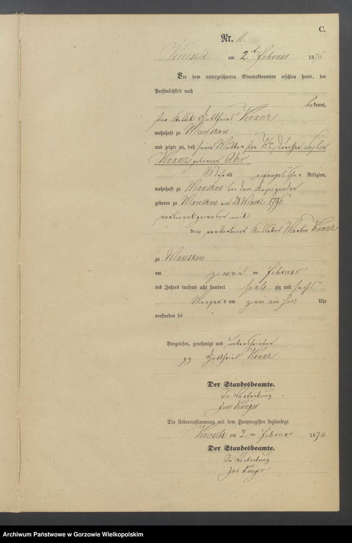 Obraz 13 z jednostki "Sterbe Register"