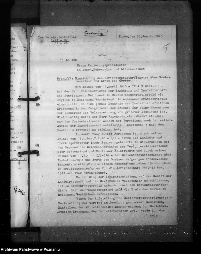 Obraz 9 z jednostki "Obstbaumzählung, Obsterntestatistik (korespondencja)"