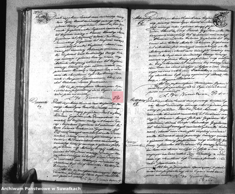 Obraz 19 z jednostki "Duplikat urodzonych, zaślubionych i umarłych parafii Sereje z roku 1827"