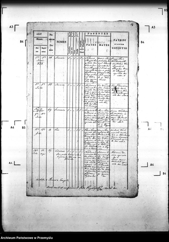 Obraz 20 z jednostki "[Kopie ksiąg metrykalnych parafii Gładyszów z filią Wirchnia (dekanat Gorlice)]"